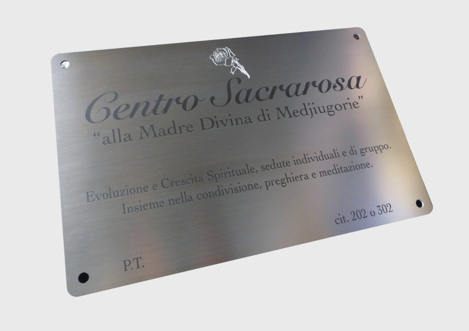 Targa Per Cassetta Postale In Acciaio Inossidabile Autoadesiva - Personalizzabile Con Incisione Laser, Resistente A Sole E Pioggia